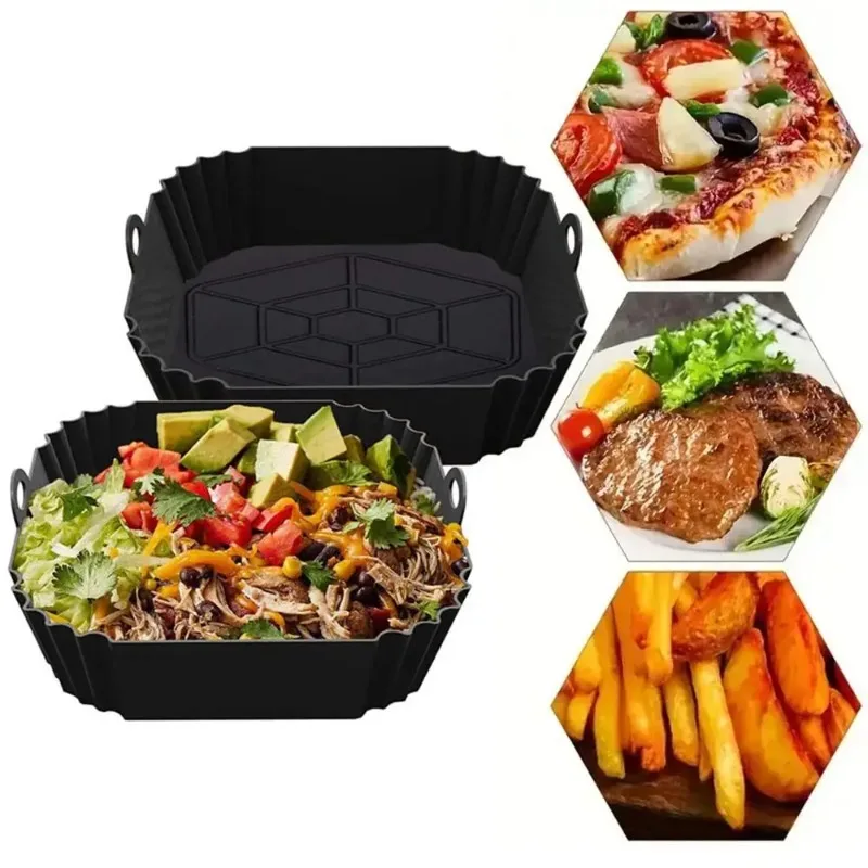 Kitchen Gadgets Small - 1pc silicone air fryer pot tray