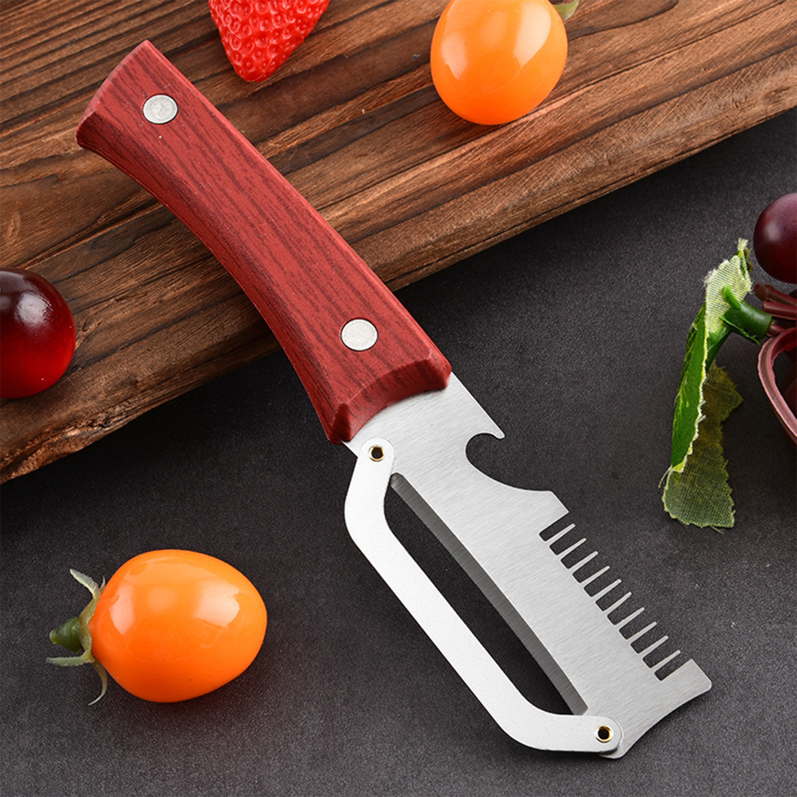 Kitchen Gadgets Design - 2pcs Stainless Steel Green Onion Cutter