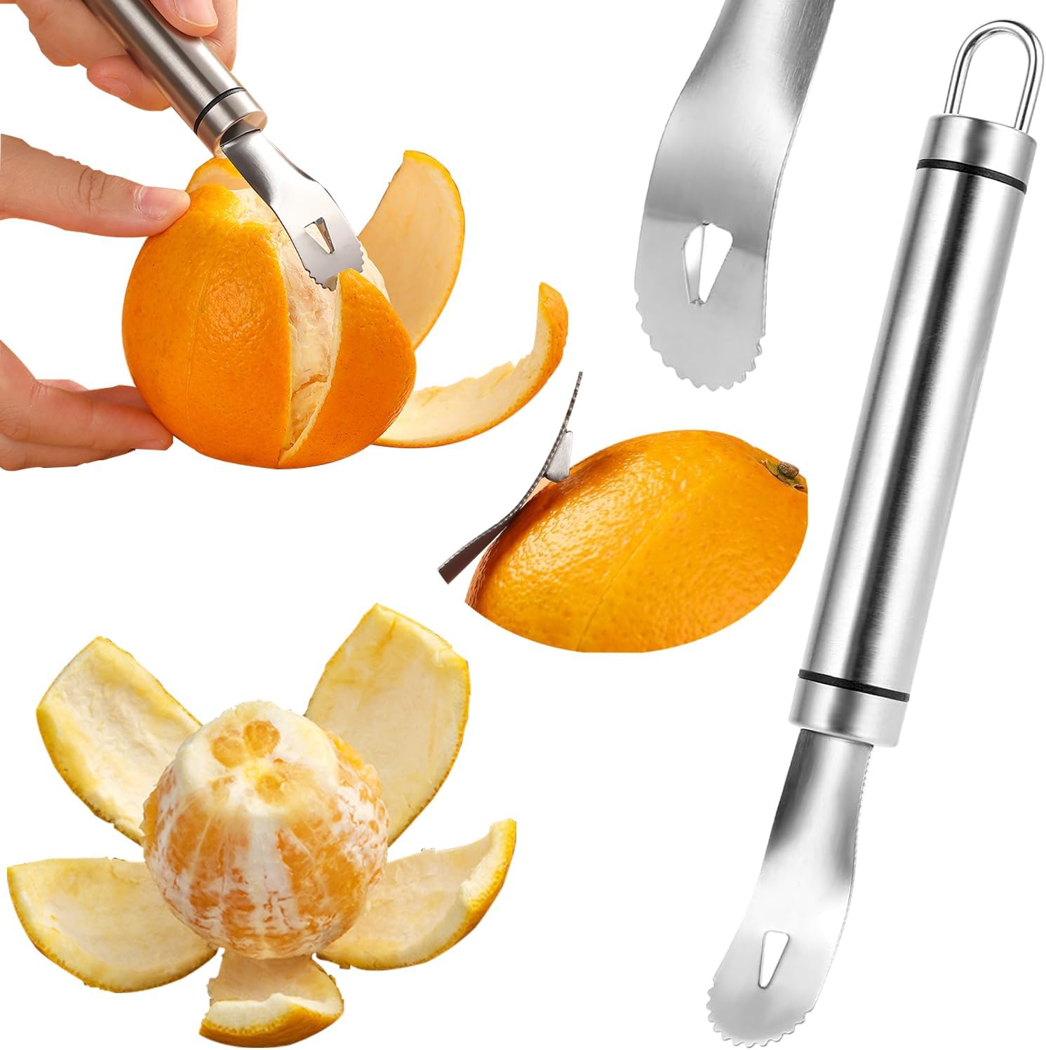 Kitchen Gadgets Peeler - Stainless Steel Orange Peeler - Easy,