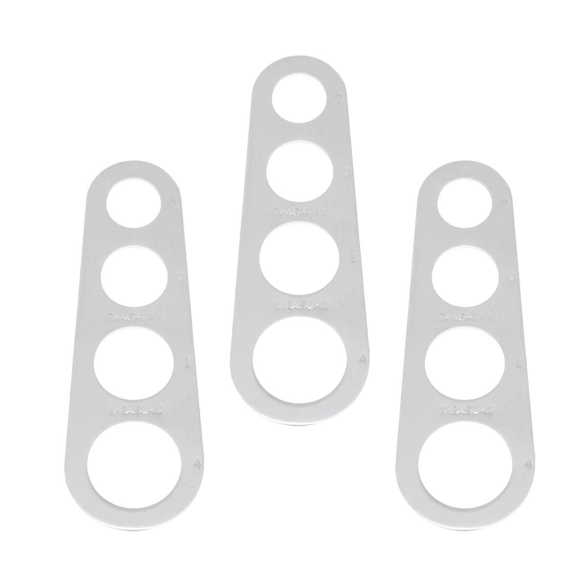 Pasta Measuring Tool - 3Pcs Stainless Steel Spaghetti Measurer Noodle