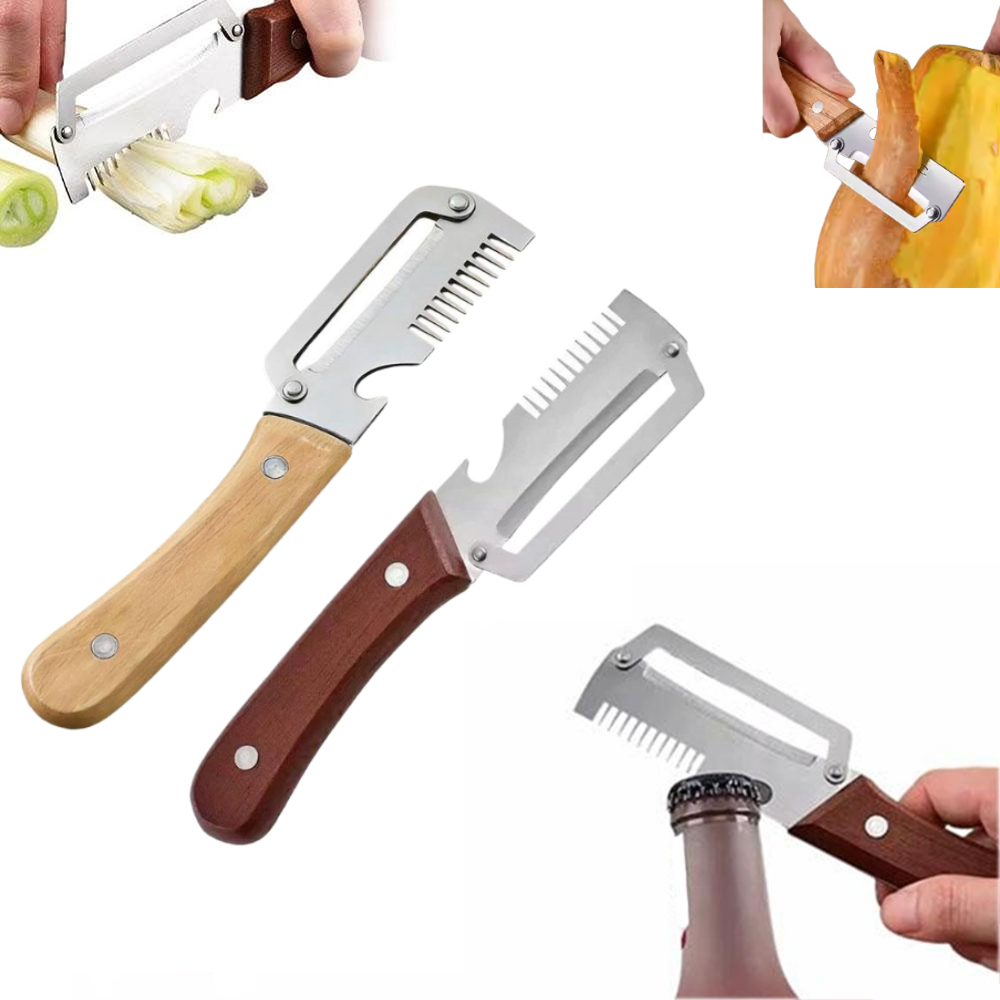 Kitchen Gadgets Peeler - Stainless Steel Kitchen Peeler With Serrated