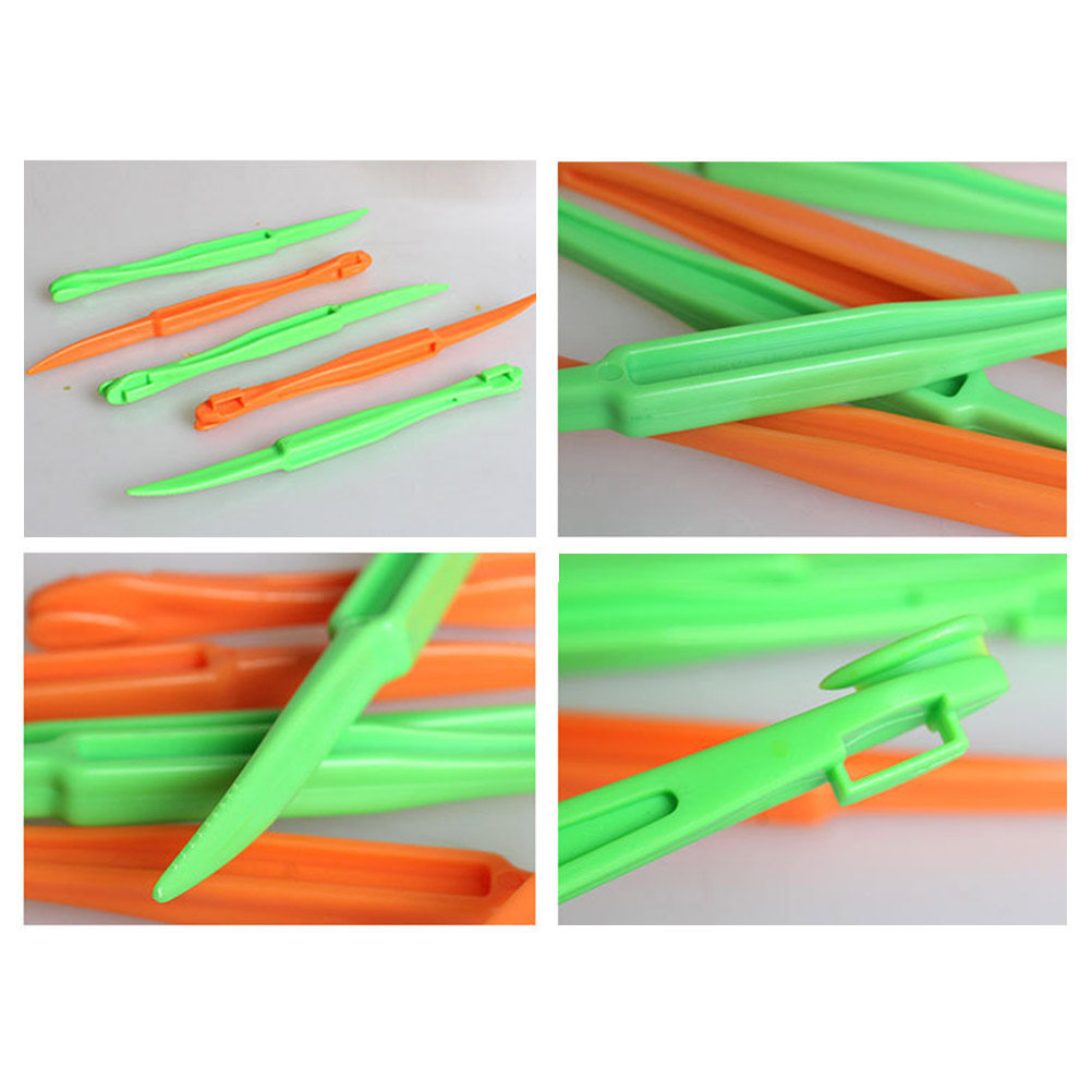 Kitchen Gadgets Peeler - 5Pcs Premium Plastic Orange Peeler Fast