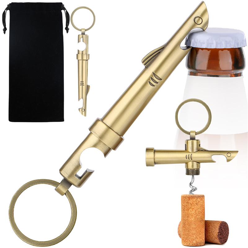 Kitchen Gadgets Club - Multifunctional 2-in-1 Shark Bottle Opener Metal