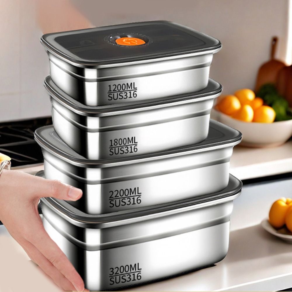 Quirky Kitchen Gadgets - Stainless Steel Lunch Box Bento Box