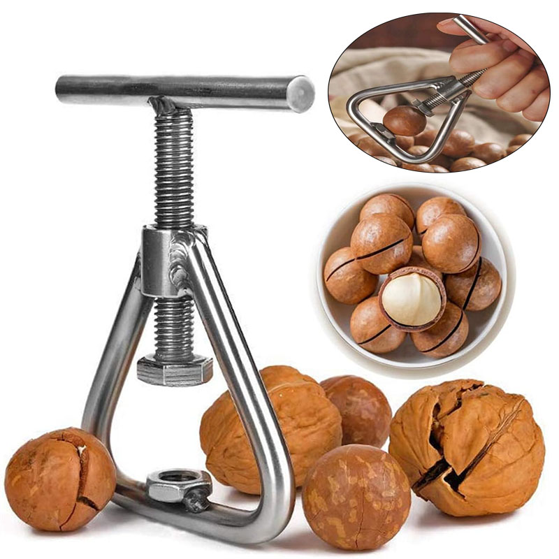 Kitchen Gadgets Design - Stainless Steel Manual Nut Opener Cracker