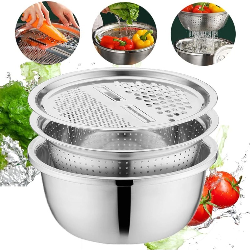 Kitchen Gadgets Peeler - 3 in 1 Multifunctional Stainless Steel