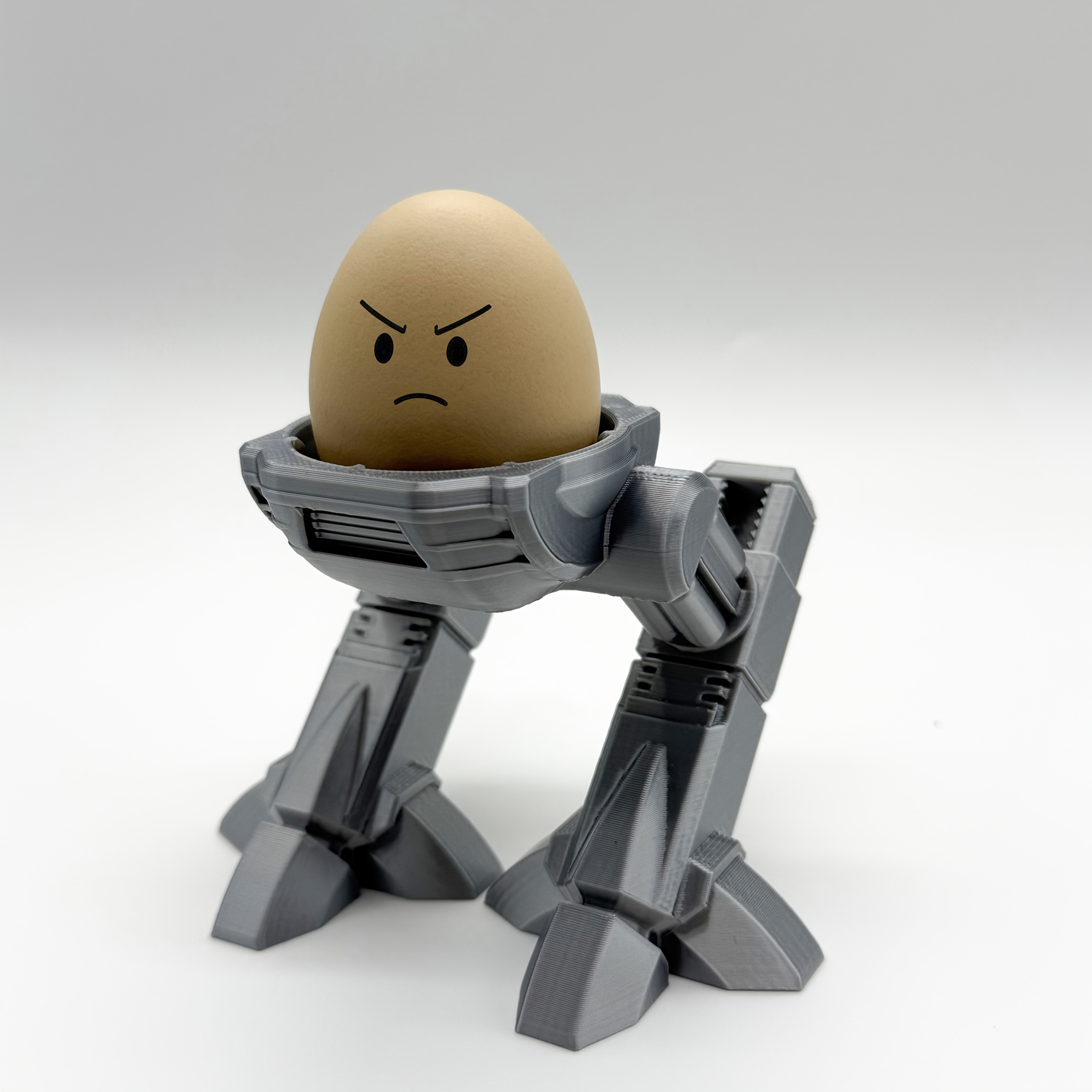 Kitchen Gadgets To 3D Print - Mechanical Robot Egg Cups 3D Printed
