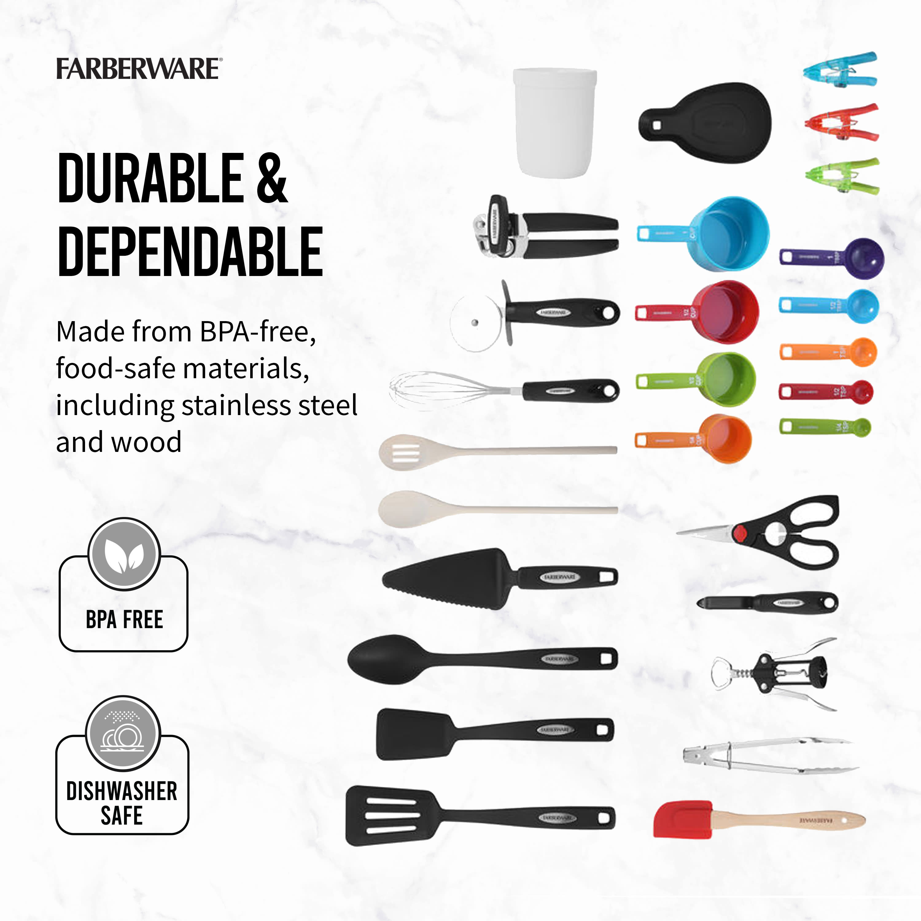 28-piece multicolor kitchen ut – обзор и цена Kitchen Gadgets And Utensils