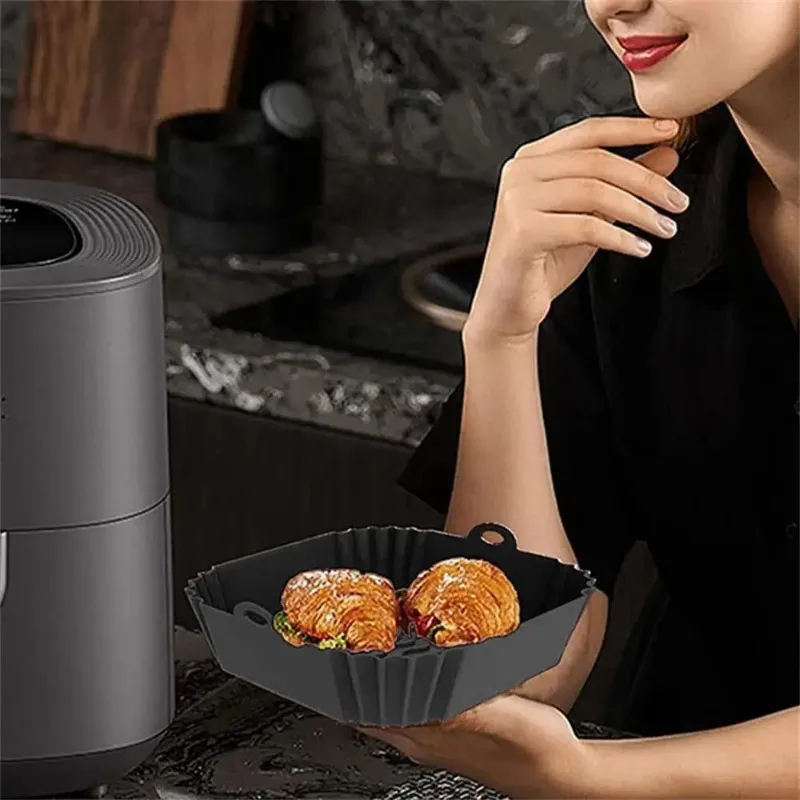 1pc silicone air fryer pot tra – обзор и цена Kitchen Gadgets Small