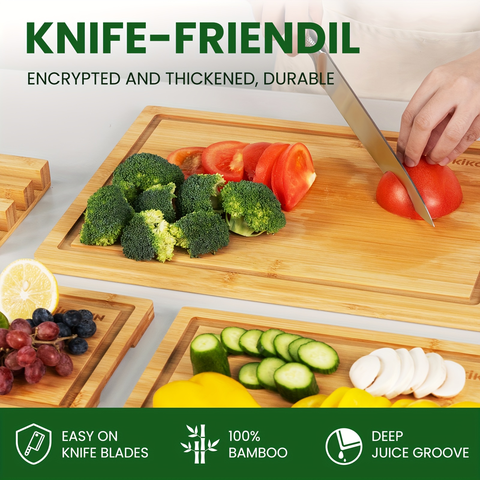 4pcs Oversized Bamboo Cutting  – обзор и цена Kitchen Gadgets In China