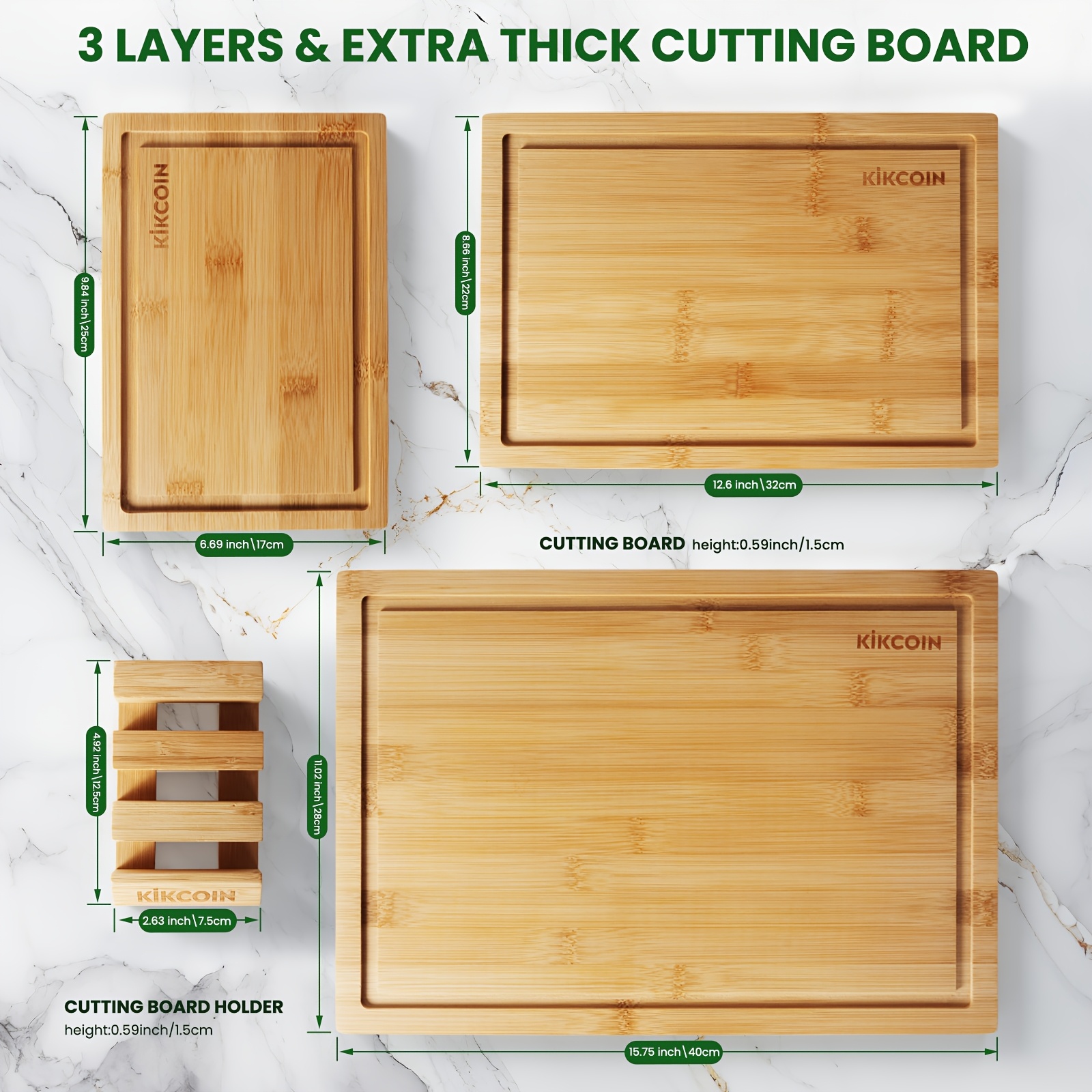 4pcs Oversized Bamboo Cutting  – обзор и цена Kitchen Gadgets In China
