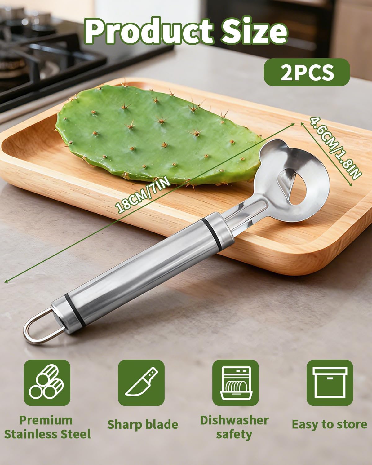 2 PCS Cactus Peeler Tool, Spoo – обзор и цена Kitchen Gadgets Peeler
