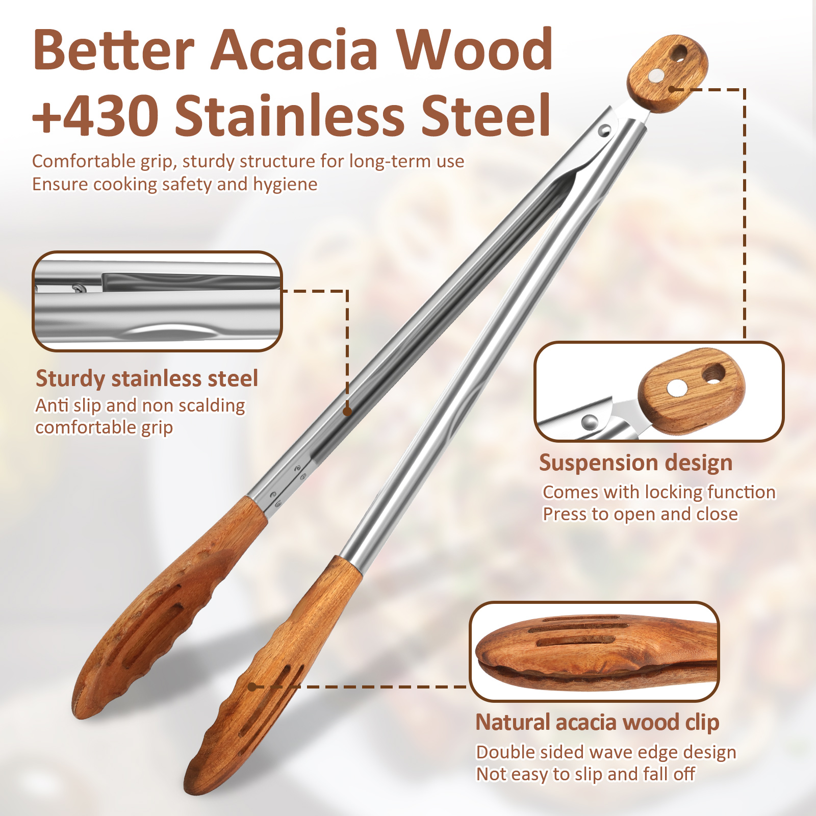 Wooden Kitchen Cooking Tongs B – обзор и цена Kitchen Gadgets Design