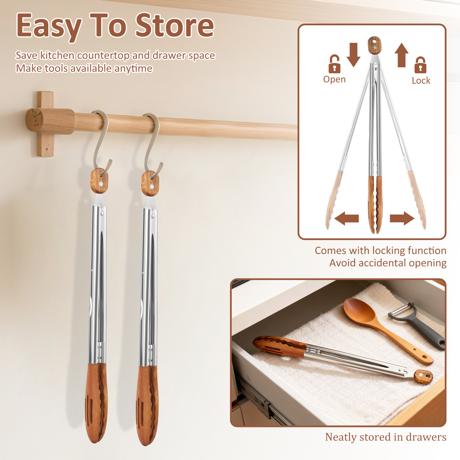 Wooden Kitchen Cooking Tongs B – обзор и цена Kitchen Gadgets Design