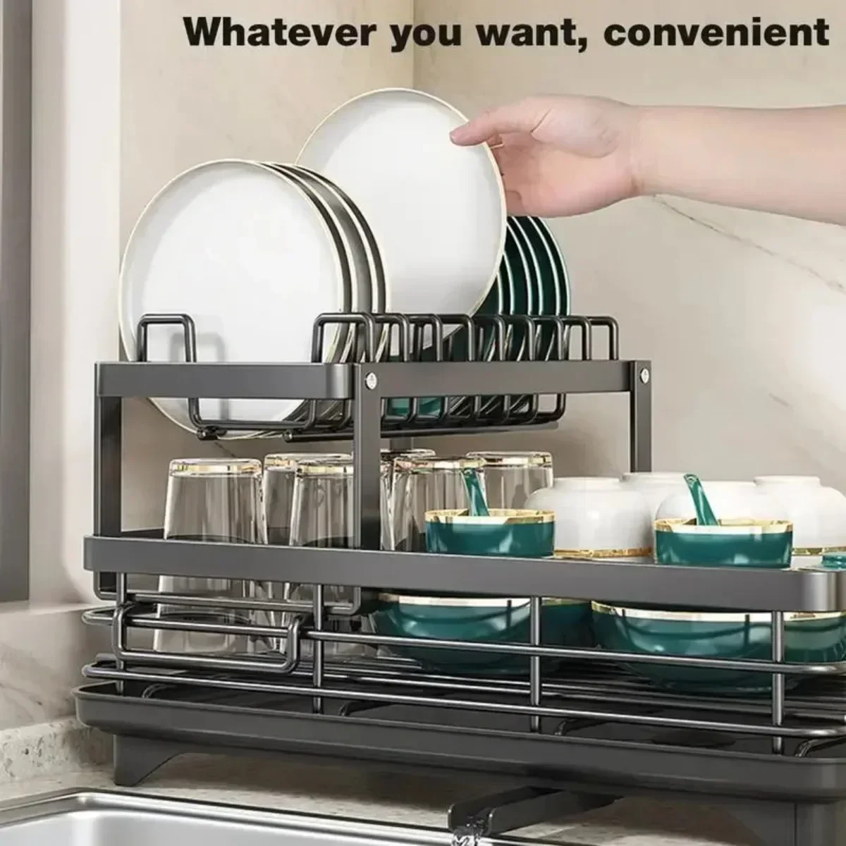 Double Layer Bowl Rack Adjusta – обзор и цена Kitchen Gadgets And Utensils