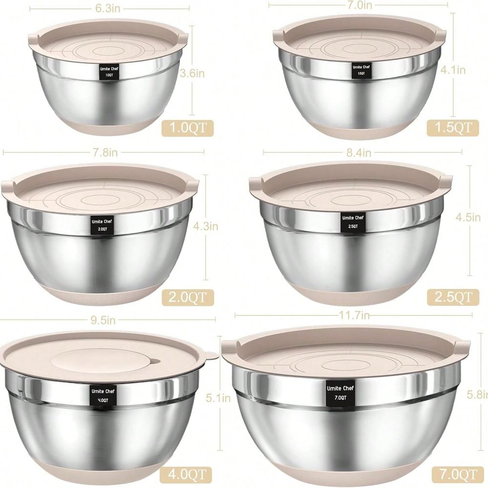 Mixing Bowls With Airtight Lid – обзор и цена Kitchen Gadgets Set