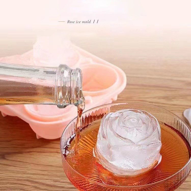 3D Rose Ice Molds 4 Holes Ice  – обзор и цена Kitchen Utensil Holder