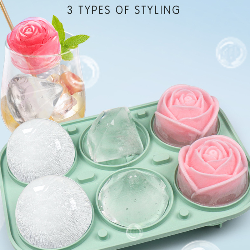 3D Rose Diamond Round Ice Cube – обзор и цена Kitchen Utensil Holder