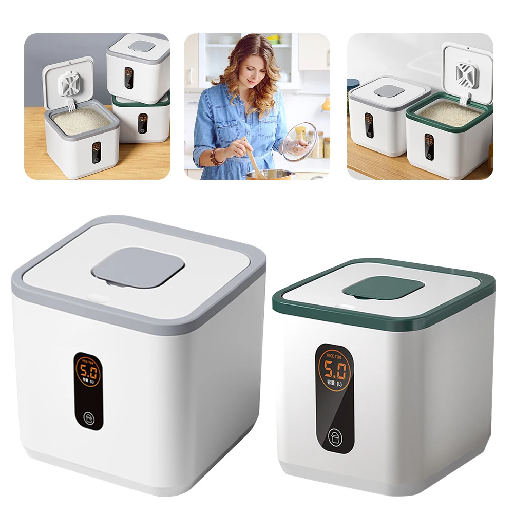 5KG Food Containers Bins with  – обзор и цена Pasta Measuring Tool
