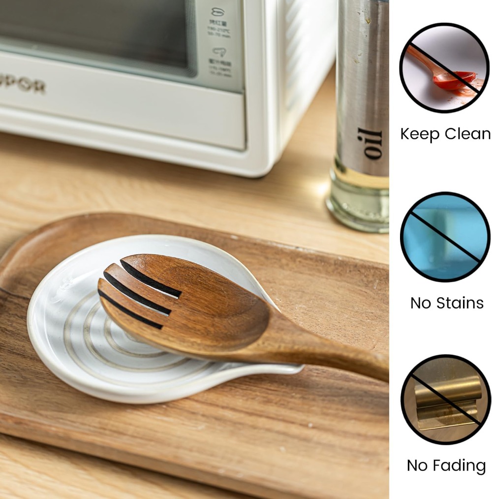 Large Ceramic Spoon Rest for K – обзор и цена Kitchen Utensil Holder