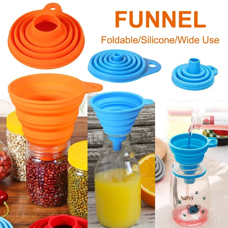 1/4PCS Silicone Collapsible Fu – обзор и цена Kitchen Gadgets Small