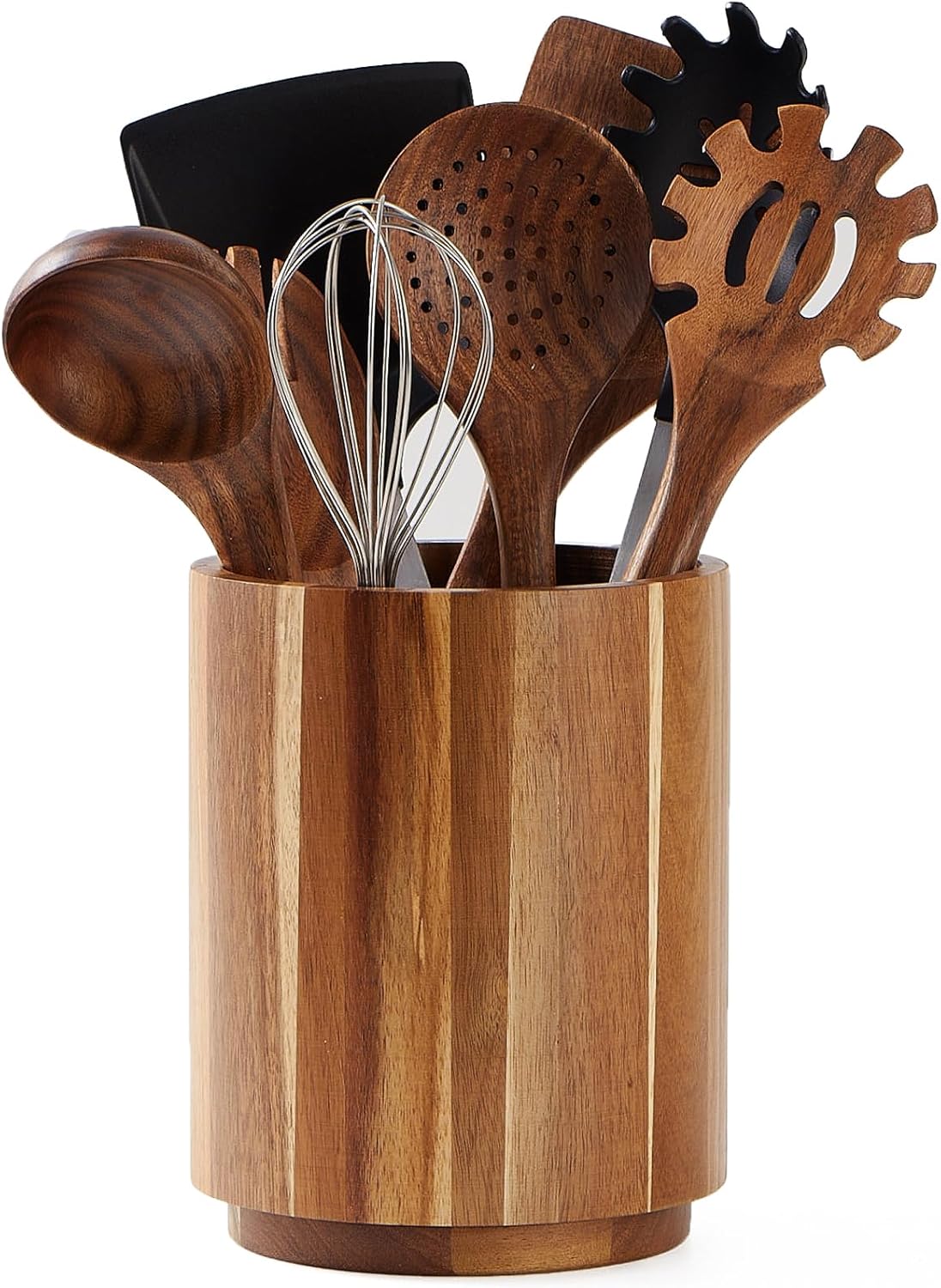 Acacia Wood Utensil Holder, 36 – обзор и цена Kitchen Utensil Holder