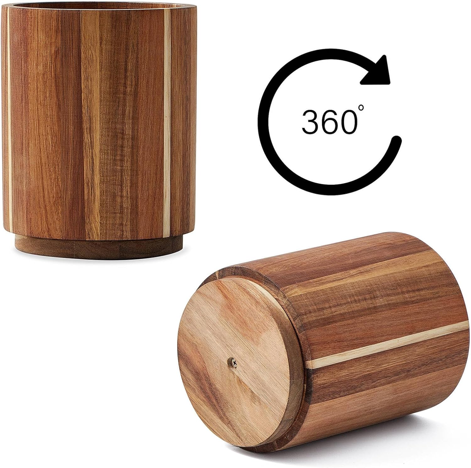 Acacia Wood Utensil Holder, 36 – обзор и цена Kitchen Utensil Holder