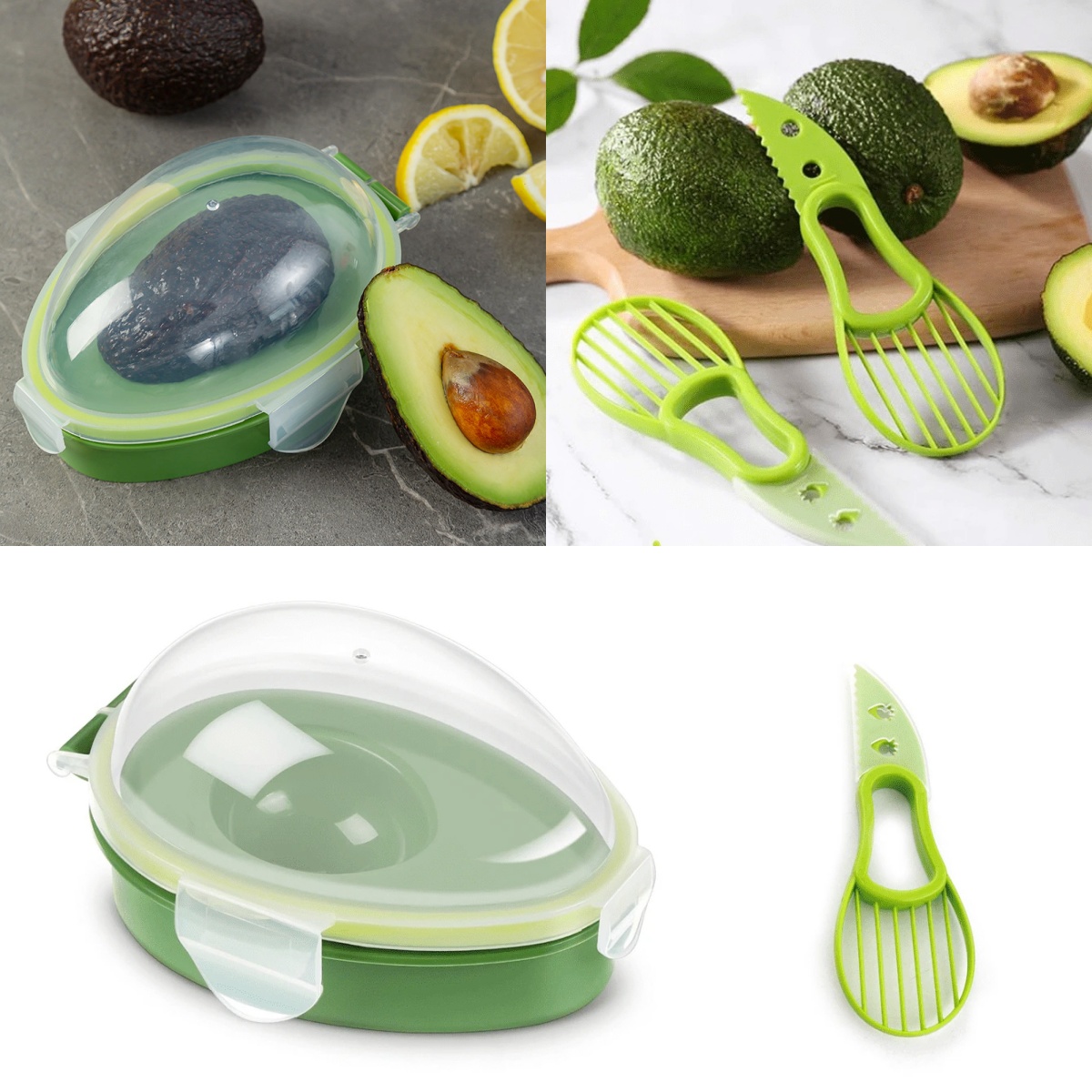 Avocado Storage Box Reusable C – обзор и цена Avocado Slicer Tool