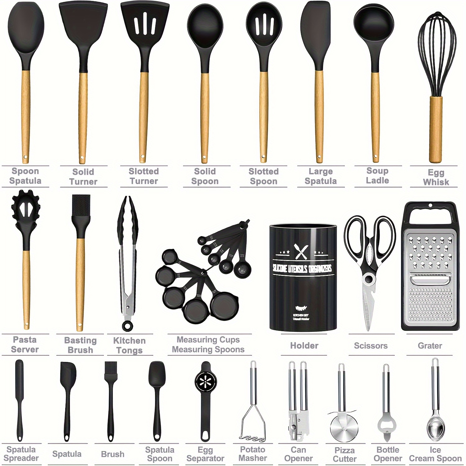 usKitchen Utensils Set- 34pcs  – обзор и цена Kitchen Gadgets In China